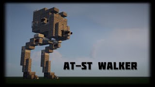 ATST Walker Minecraft Tutorial 11 scale Star Wars [upl. by Ramin]