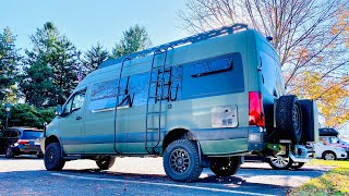 BEAST MODE  4x4 Sprinter Camper Van Custom 4wd Overland Mercedes Build VAN LIFE [upl. by Rollet]