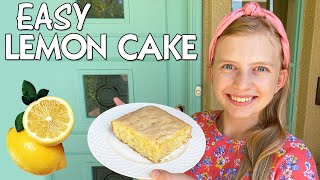 Delicious Lemon Drizzle Cake Recipe  Family Fun Pack Cooking [upl. by Freddie]