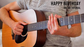 Happy Birthday EASY Guitar Tutorial With Chords  Lyrics [upl. by Hsac]