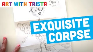 Exquisite Corpse Collaborative Drawing Tutorial  Art With Trista [upl. by Napier]