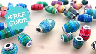 Learn the BEST HACKS to Make GORGEOUS FANCY Paper Beads🤩 [upl. by Dollar]