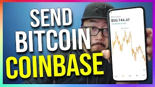 How to Send Bitcoin from Coinbase on Coinbase App Tutorial [upl. by Ahsenar256]