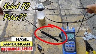 Cara Sambung Kabel Fiber Optik dengan Mechanical Splice Splicing Manual FO Putus [upl. by Oetam]