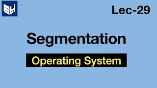 Segmentation  Introduction  OS  Lec29  Bhanu Priya [upl. by Rubbico]