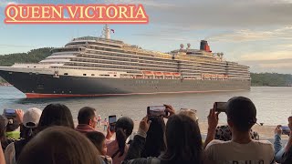 Kapal Pesiar QUEEN VICTORIA dengan Kemewahan dan ribuan turis mampir di Bitung Indonesia [upl. by Zeta]