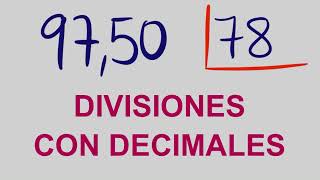 DIVISIONES DECIMALES  EJERCICIOS RESUELTOS [upl. by Landmeier862]