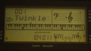 Casio Demo Songs  001 TWINKLE TWINKLE LITTLE STAR [upl. by Iuqcaj]