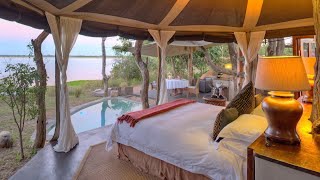 Time  Tide Chongwe Suites fabulous safari lodge in Zambias Lower Zambezi National Park [upl. by Baudin940]