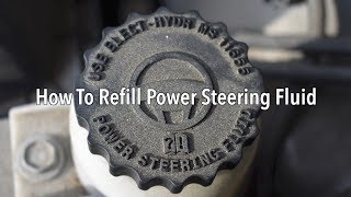 How To Refill Power Steering Fluid  Revisited [upl. by Dallman768]