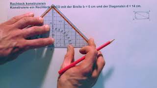 Tutorial Rechteck konstruieren [upl. by Hsirap745]