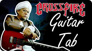 Crossfire  Realiti dan Fantasi Guitar Solo Intro Tutorial [upl. by Gastineau798]