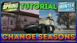 Forza Horizon 4 How To Change The Season [upl. by Kcub]