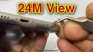 iPhone 6 Plus USB Port Cleaning Deep Cleaned iPhone 6 [upl. by Elenaj]