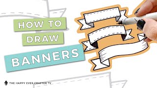 How to Draw Banners with FREE WORKSHEETS [upl. by Merdith]