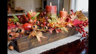 How To Create A Gorgeous Fall Table Centerpiece In 15 Minutes [upl. by Cumings]