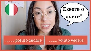 Ausiliari con verbi servili e infinito  Learn Italian with Lucrezia [upl. by Haeli]