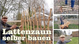 Lattenzaun selber bauen [upl. by Notlimah24]