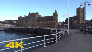 Aberystwyth Walk Town Centre amp Beach【4K】 [upl. by Cyprus]