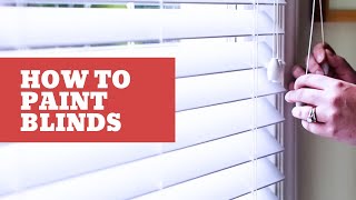 How to Spray Paint Window Blinds [upl. by Granniah75]