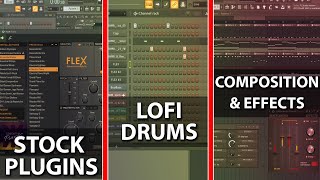 Step By Step How To Make Lofi HipHop With Stock Plugins  FL Studio 20 Tutorial [upl. by Ludlow]