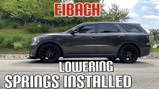 DURANGO RTEIBACH LOWERING SPRINGS INSTALLEDREVIEW [upl. by Ycak]