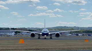 777X Farnborough Airshow 2022 Practice [upl. by Llednav]