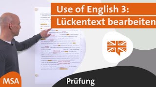 Use of English 3 Lückentext bearbeiten MSA 2019 Bayern  alpha Lernen Prüfung erklärt Englisch [upl. by Neras]