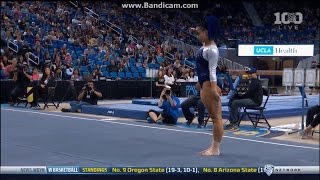 UCLA Gymnast Stuns Crowd With Incredible Dance Moves During Floor Routine [upl. by Yliak]