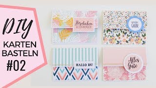 Karten selber basteln  DIY  Cards  Bastelanleitung  Basteln  Tutorial [upl. by Conrad]