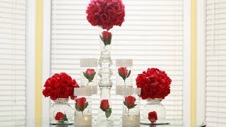 Dollar Tree Wedding Centerpiece DIY [upl. by Oakes]