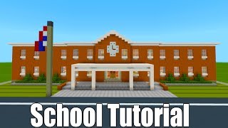 Minecraft Tutorial How To Make A School Part 1 quot2019 City Tutorialquot [upl. by Robbyn216]