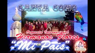 Mi Pais Karaoke Orquesta Hermanos Flores [upl. by Blondell]