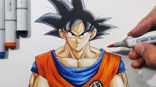 How To Draw Goku  Step By Step Tutorial [upl. by Yevre]