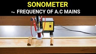 Sonometer  Frequency of AC Mains [upl. by Territus476]