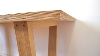 DIY Modern Plywood Dining Table [upl. by Sicard]