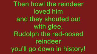 Rudolph The RedNosed Reindeer with lyrics [upl. by Ahseei]