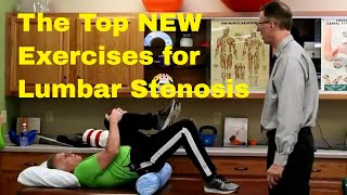 Top 5 Easy Lumbar Stenosis exercises Pilates and Physical Therapy back pain relief FIX [upl. by Dove67]