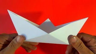 Como hacer un barco de papel  How to make a paper boat Origami [upl. by Norval728]