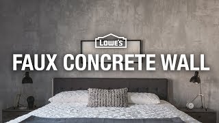 How to Make a Faux Concrete Wall [upl. by Jeroma488]