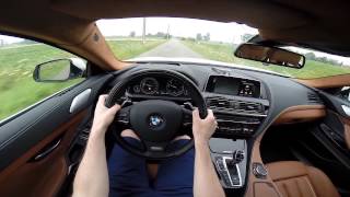 2015 BMW 6 Series Gran Coupé 640d xDrive 313BHP POV test drive GoPro [upl. by Arrotal]