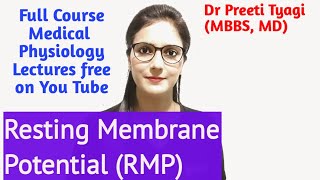 RESTING MEMBRANE POTENTIAL [upl. by Harrod]