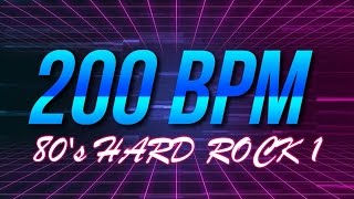 200 BPM  80s Hard Rock 1  44 Drum Track  Metronome  Drum Beat [upl. by Hortensa]