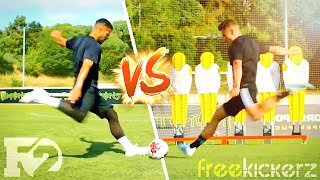 F2 VS FREEKICKERZ  EPIC FREE KICK CHALLENGE ⚽️🔥 [upl. by Innad]