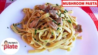 CREAMY MUSHROOM PASTA RECIPE  How to Make Tagliatelle ai Funghi Porcini [upl. by Grete]