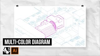 Colorful Axo Diagram with Rhino  Illustrator [upl. by Nelyaw]