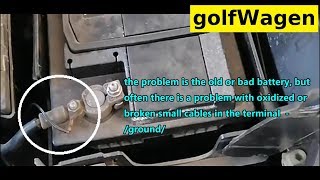 VW fault code 01598 battery problem [upl. by Ewer]