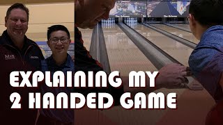 How To Bowl Like A TwoHanded Bowler w Coach Mark Baker and Wesley Low  TwoHanded Bowling Tips [upl. by Doughman]