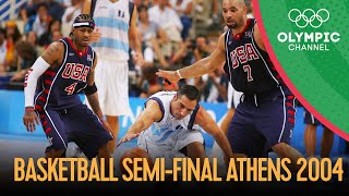 USA v Argentina  Mens Basketball SemiFinal  Athens 2004 Replays [upl. by Abell928]