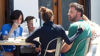 Ben Affleck And Jennifer Lopez Enjoy A Blended Family Brunch At Huckleberry Cafe [upl. by Magdala]